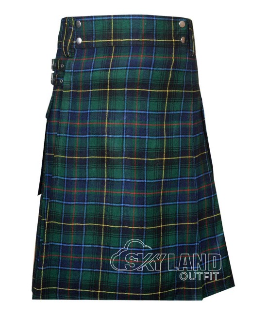 MacInnes Hunting Modern Tartan Utility Kilt for Men – Scottish Cargo Pockets Kilt MacInnes Hunting Modern Tartan Utility Kilt for Men – Scottish Cargo Pockets Kilt