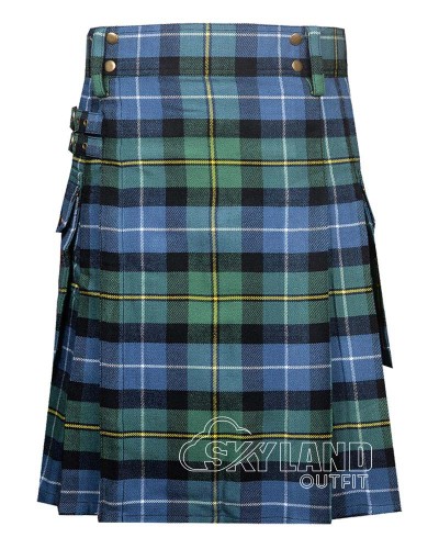 MacNeil of Barra Tartan Utility Kilt for Men – Scottish Cargo Pockets Kilt