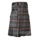Mackenzie Weathered Tartan Utility Kilt with Leather Straps & Cargo Pockets Mackenzie Weathered Tartan Utility Kilt with Leather Straps & Cargo Pockets