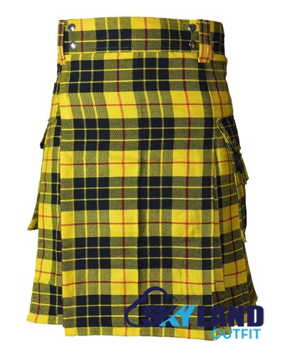 MacLeod of Lewis Tartan Utility Kilt Scottish Kilt with Cargo Pockets