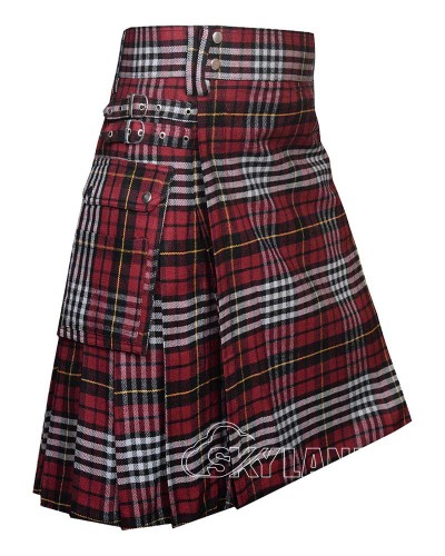 Morton Little Tartan Utility Kilt for Men – Scottish Cargo Pockets Kilt