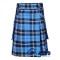 Ramsay Blue Hunting Tartan Kilt Scottish Utility Kilt with Cargo Pockets
