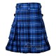 Rameay Blue Tartan Kilt Scottish Utility Kilt with Cargo Pockets Rameay Blue Tartan Kilt Scottish Utility Kilt with Cargo Pockets