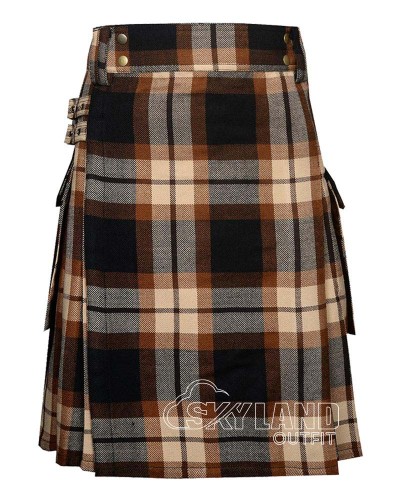 Rose Ancient Tartan Utility Kilt for Men – Scottish Cargo Pockets Kilt