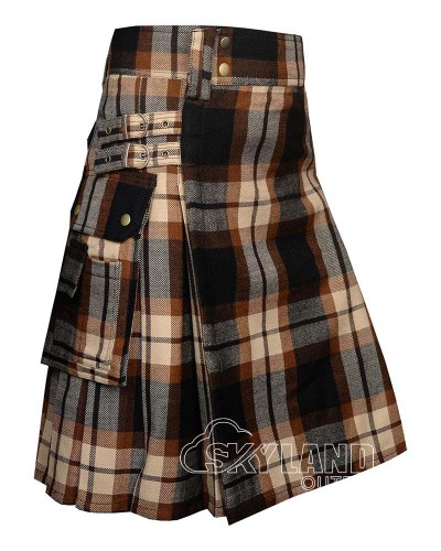Rose Ancient Tartan Utility Kilt for Men – Scottish Cargo Pockets Kilt Rose Ancient Tartan Utility Kilt for Men – Scottish Cargo Pockets Kilt
