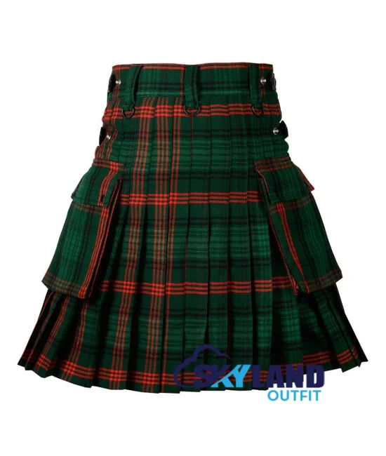 Ross Hunting Tartan Kilt Scottish Utility Kilt with Cargo Pockets Ross Hunting Tartan Kilt Scottish Utility Kilt with Cargo Pockets