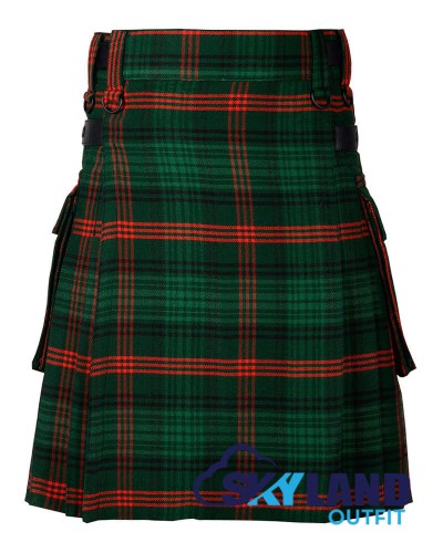 Ross Hunting Tartan Kilt Scottish Utility Kilt with Cargo Pockets