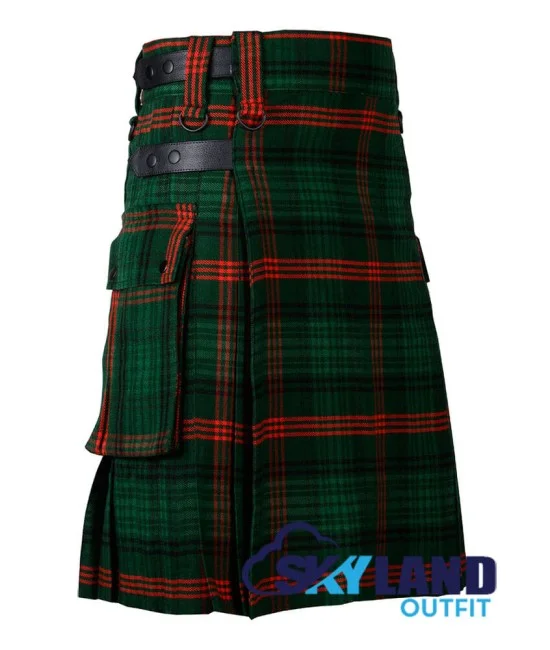 Ross Hunting Tartan Kilt Scottish Utility Kilt with Cargo Pockets Ross Hunting Tartan Kilt Scottish Utility Kilt with Cargo Pockets