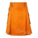 Saffron Tartan Kilt Scottish Utility Kilt with Cargo Pockets Saffron Tartan Kilt Scottish Utility Kilt with Cargo Pockets