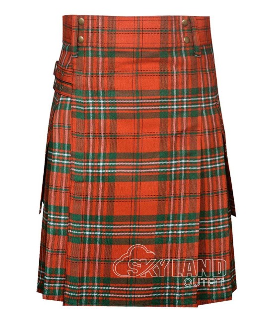 Scott Ancient Tartan Utility Kilt for Men – Scottish Cargo Pockets Kilt Scott Ancient Tartan Utility Kilt for Men – Scottish Cargo Pockets Kilt