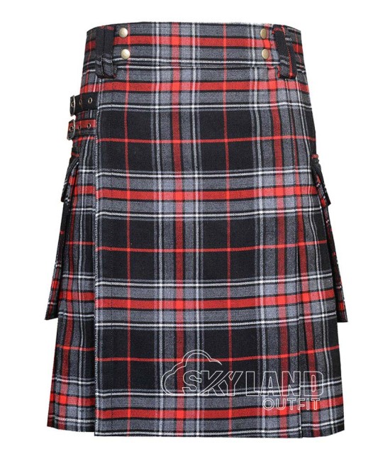 Spirit of Bruce Tartan Utility Kilt for Men – Scottish Cargo Pockets Kilt