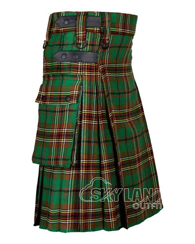 Tara Murphy Tartan Kilt Scottish Utility Kilt with Cargo Pockets