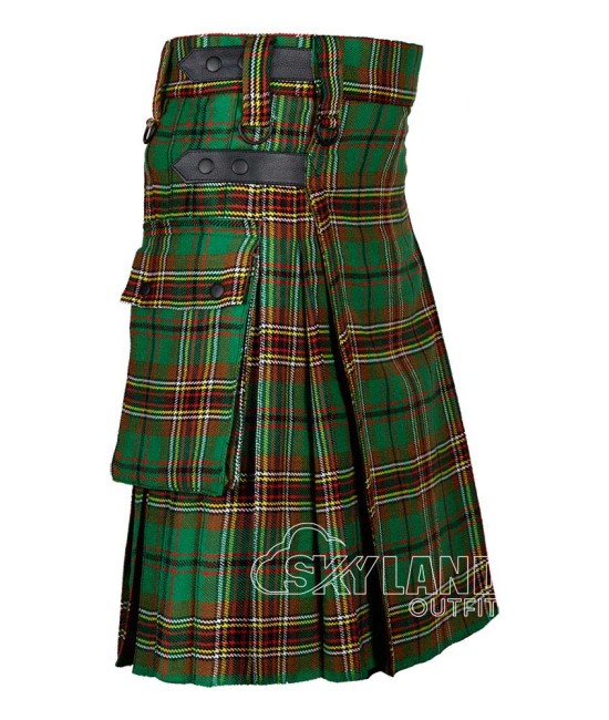 Tara Murphy Tartan Kilt Scottish Utility Kilt with Cargo Pockets