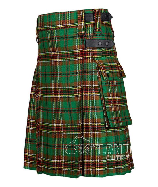 Tara Murphy Tartan Kilt Scottish Utility Kilt with Cargo Pockets