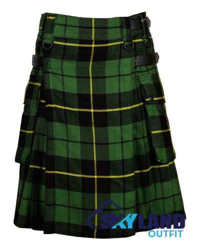 Wallace Hunting Tartan Kilt Scottish Utility Kilt with Cargo Pockets Wallace Hunting Tartan Kilt Scottish Utility Kilt with Cargo Pockets