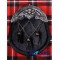 Scottish Full Dress Kilt Sporran – Antique Thistle Cantle, Black Fur & Three Tassels