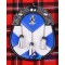 Scotland Flag Full Dress Kilt Sporran – St. Andrew Badge & Genuine Leather