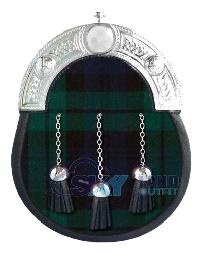 Black Watch Tartan Sporran – Kilts Outfit Full Dress Sporrans Black Watch Tartan Sporran – Kilts Outfit Full Dress Sporrans
