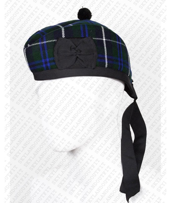 Traditional Scottish Glengarry Hat Blue Douglas Highlander Accessories
