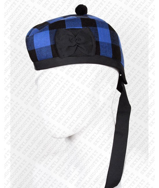 Traditional Scottish Glengarry Hat Buffalo Plaid Highlander Accessories