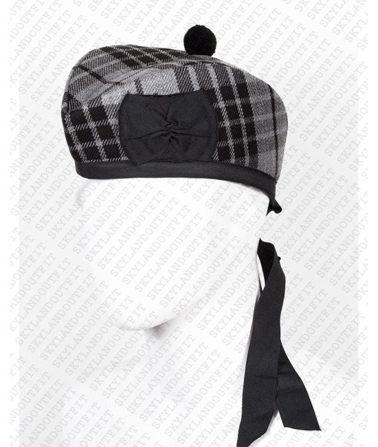 Traditional Scottish Glengarry Hat Gray Watch Highlander Accessories