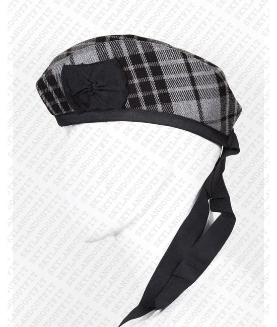 Traditional Scottish Glengarry Hat Gray Watch Highlander Accessories