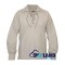 Jacobite ghillie kilt shirt beige cotton Jacobean full sleeve shirt