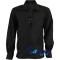 Jacobite ghillie kilt shirt black cotton Jacobean full sleeve shirt