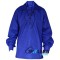 Jacobite ghillie kilt shirt royal blue cotton Jacobean full sleeve shirt