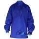 Jacobite ghillie kilt shirt royal blue cotton Jacobean full sleeve shirt Jacobite ghillie kilt shirt royal blue cotton Jacobean full sleeve shirt