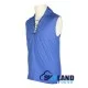 Jacobite Ghillie Kilt Shirt Royal Blue Cotton Jacobean Sleeveless Shirt Jacobite Ghillie Kilt Shirt Royal Blue Cotton Jacobean Sleeveless Shirt