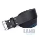 Medieval Knot Embossed Black Leather Double Prong Kilt Belt Medieval Knot Embossed Black Leather Double Prong Kilt Belt