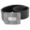Gents Simple Plain Black Leather Kilt Belt