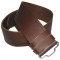 Gents Simple Plain Brown Leather Kilt Belt