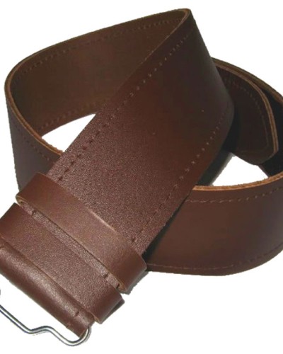 Gents Simple Plain Brown Leather Kilt Belt Gents Simple Plain Brown Leather Kilt Belt