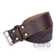 Brown Leather Scottish Kilt Belt | Masonic Embossed Belts