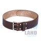 Trinity Knot Embossed Brown Leather Double Prong Kilt Belt