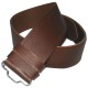 Gents Simple Plain Brown Leather Kilt Belt