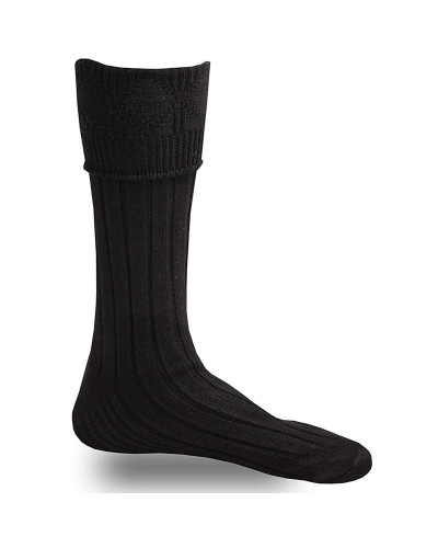 Scottish Kilt Hose Socks | Highland Wear Kilt Accessories in Black Scottish Kilt Hose Socks | Highland Wear Kilt Accessories in Black