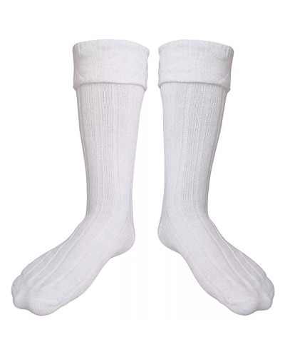 Skyland Outfit Scottish White Kilt Hose Socks | Highland Wear Kilt Accessories Skyland Outfit Scottish White Kilt Hose Socks | Highland Wear Kilt Accessories