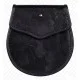 Semi Dress Black Leather Sporran with Rampant Lion Pattern Semi Dress Black Leather Sporran with Rampant Lion Pattern