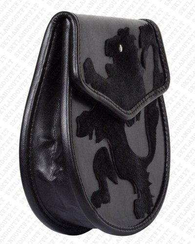 Scottish Semi Dress Sporran with Rampant Lion Pattern Scottish Semi Dress Sporran with Rampant Lion Pattern