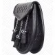 Semi Dress Sporran Bovine Fur Black Leather and Bovine Fur Semi Dress Sporran Bovine Fur Black Leather and Bovine Fur