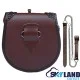 Brown Leather Kilt Sporran - Highland Semi-Dress with Chain & Embroidery Brown Leather Kilt Sporran - Highland Semi-Dress with Chain & Embroidery