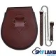 Scottish Brown Leather Rob Roy Sporran - Gothic Kilt Sporran Scottish Brown Leather Rob Roy Sporran - Gothic Kilt Sporran