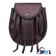 Scottish Brown Leather Rob Roy Sporran - Gothic Kilt Sporran Scottish Brown Leather Rob Roy Sporran - Gothic Kilt Sporran