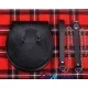 Scottish Black Leather Kilt Sporran with Stag Head & Belt Strap Scottish Black Leather Kilt Sporran with Stag Head & Belt Strap
