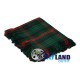 Scottish Kilt Fly Plaid with Purled Fringe in Ross Hunting Modern Tartan