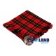 Scottish Kilt Fly Plaid with Purled Fringe in Wallace Tartan