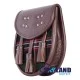 Brown Leather Scottish Sporran with Clan Scottish National Tartan Brown Leather Scottish Sporran with Clan Scottish National Tartan